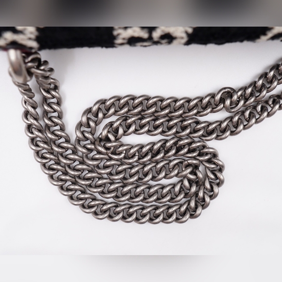 ❌️❌️SOLD❌️❌️AU16❤️ GUCCI Tweed GG Monogram Dionysus Shoulder Bag Black - Picture 9 of 15